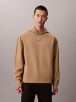 Polerón con Gorro y Mezcla de Lana Cafe Calvin Klein