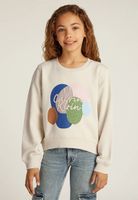 Polerón holgado con gráfico Beige Calvin Klein