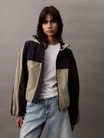 Chaqueta de Dos Tonos de Ripstop Azul Calvin Klein