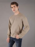 Polera LS Slub Rib Beige Calvin Klein