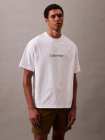 Polera Relaxed con Logo Blanco Calvin Klein