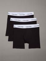 Pack 3 Bóxers Brief Cotton Stretch 001 Negro Calvin Klein