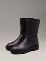 Botas Flat Ankle Negro Calvin Klein