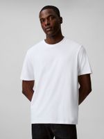 Polera Supima de Cuello Redondo Blanco Calvin Klein