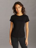 Polera slim con logo Negro Calvin Klein