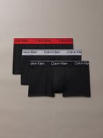 Pack 3 Bóxer Rise Microfibre Stretch Negro Calvin Klein