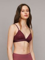 Bralette Triángulo Intrinsi Unlined Burdeo Calvin Klein