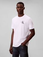 Polera con Monograma 30S Blanco Calvin Klein