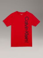 Polera Niño Vertically Rojo Calvin Klein