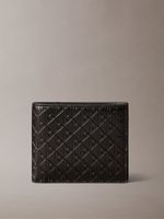 Billetera Plegada y Monogram Grabado Negro Calvin Klein