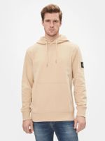 Polerón con Gorro Badge RAE Beige Calvin Klein