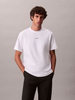Polera Stretch con Nano Logo Blanco Calvin Klein