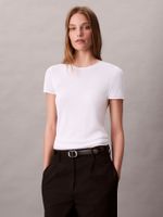 Blusa De Viscosa Blanco Calvin Klein