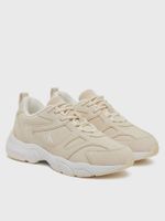 Zapatillas retro de gamuza Beige Calvin Klein