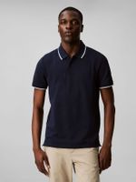 Polo Stretch Solid Azul Calvin Klein