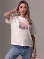 Polera Photo Graphic/Relaxed Blanco Calvin Klein