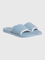 Sandalia Slide Rubber Azul Calvin Klein