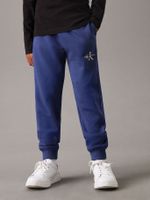 Jogger Niño Monogram Logo Azul Calvin Klein