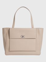 Cartera Tote CK Medium Beige Calvin Klein