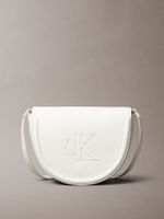 Cartera Saddle Monogram Grabado Blanco Calvin Klein 280
