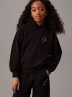 Polerón Niña Signage Comfort Negro Calvin Klein