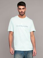 Polera Monogram Crew Naranja Calvin Klein
