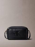 Bandolera Con Logo Monograma Grabado Negro Calvin Klein