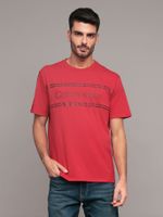 Polera Outline Boxed Rojo Calvin Klein