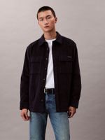 Camisa en Pana con Bolsillos Azul Calvin Klein