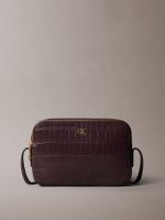 Bandolera Con Efecto Cocodrilo Marrón Calvin Klein