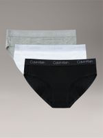 Pack 3 Calzones Bikini Con Logo Multicolor Calvin Klein