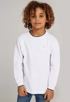 Polera Niño Pique Relaxed Tipping Blanco Calvin Klein