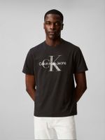 Polera Monogram Crew Negro Calvin Klein