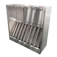 Campana Industrial Mural 1x1 mt. Acero Inoxidable