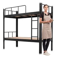 Camarote una Plaza Acero 90x200 cm Negro