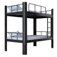 Camarote una Plaza Acero 90x200 cm Negro