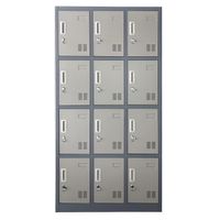 Locker Casillero metálico 3 Cuerpos 12 Puertas