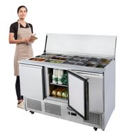 Mesón Refrigerado Saladette 137 Cm. 380 Lt Ac. Inox. ESL3850