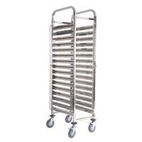 Carro Bandejero 15 Bandejas GN 1/1. Acero Inox.