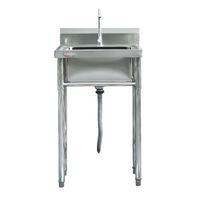 Lavafondos Acero Inoxidable 60x60x90 cm. Con Grifería