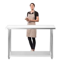 Mesón Centro ECO Acero Inoxidable 160x60x85 cm.