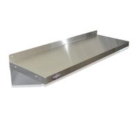 Repisa Mural Lisa 130x30 cms Acero Inoxidable WS-1300