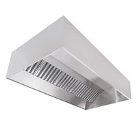 Campana Industrial Mural 2x1 mt. Acero Inoxidable