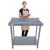 Meson muro 100% inoxidable 120x60x85(+6) cm