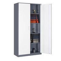 Armario Acero 90x40x185 cm. 2 Cuerpos 2 Puertas Band Horiz.