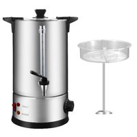 Hervidor Industrial de Café 8 Litros Doble Capa Acero Inox.