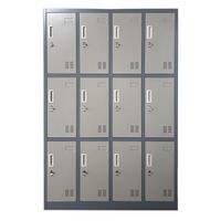 Locker Casillero Metálico 4 cuerpos 12 puertas