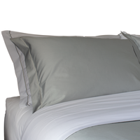 Funda plumón 2 plazas reversible 380 hilos 100% algodón blanco/beige