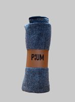 Set 1 toalla de mano y 1 de baño, 100% algodón, jaspeado color gris/crudo