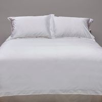 Set funda plumón 100% lino prelavado, color blanco tamaño super king.